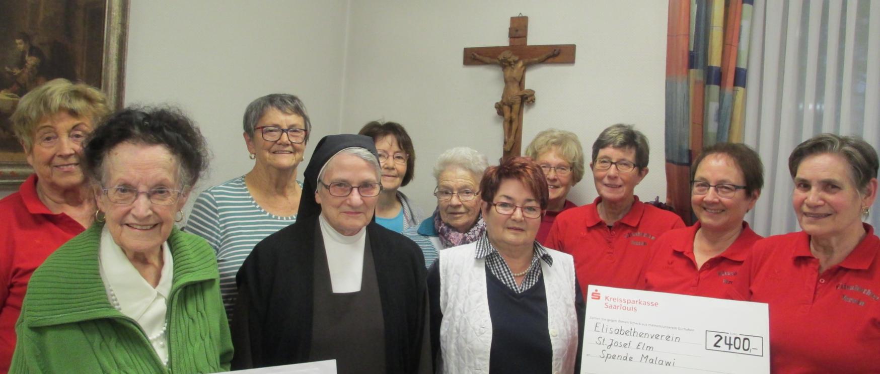 Spendenübergabe für unser Projekt 'Malawi'