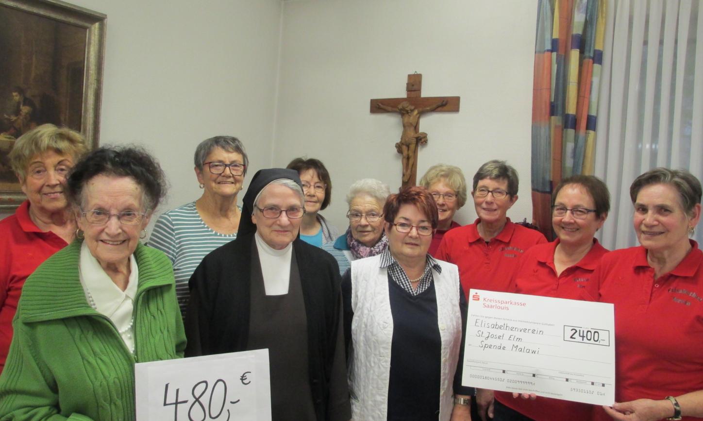 Spendenübergabe für unser Projekt 'Malawi'