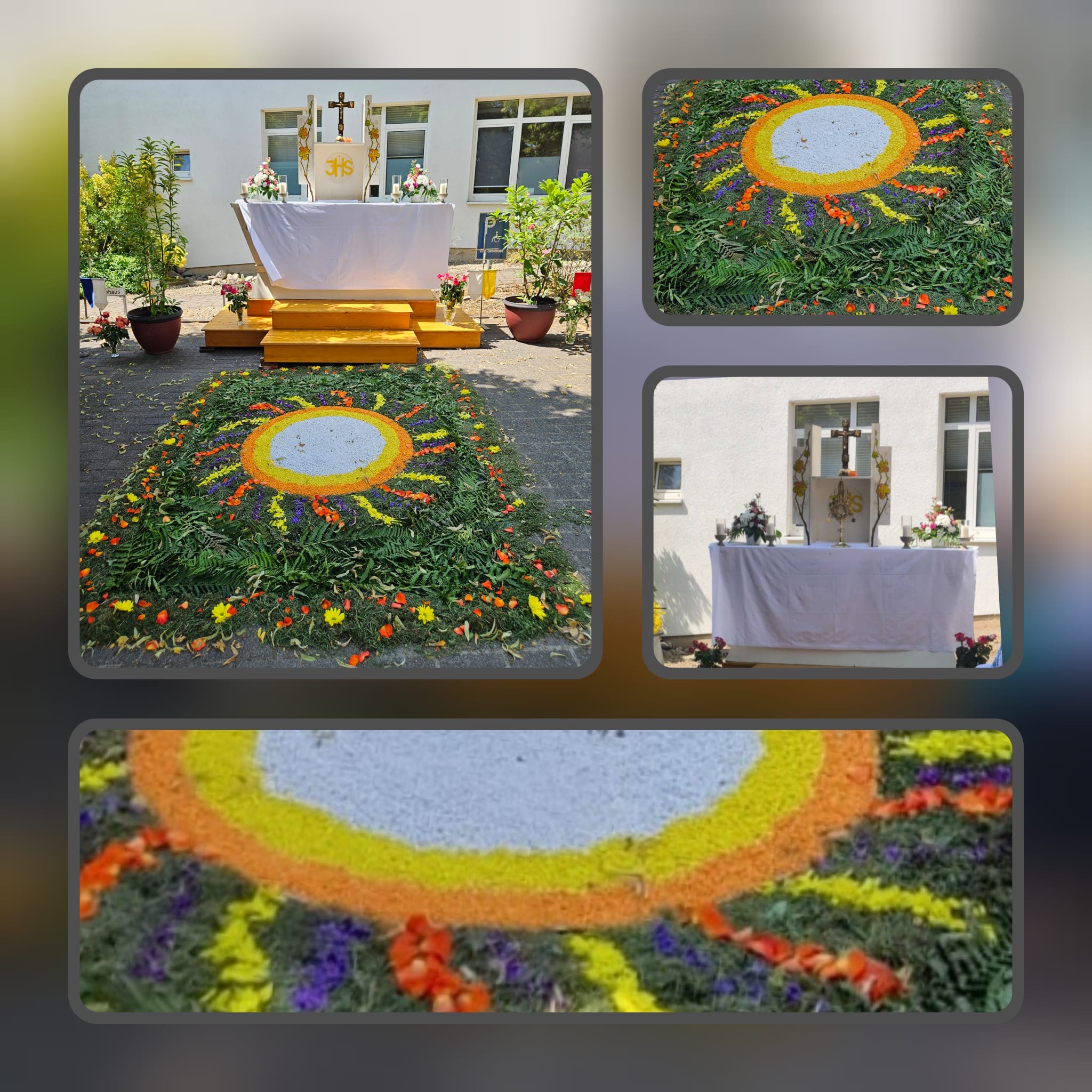 Foto-Collage zu einem von vier Altären (c) Sabine Stefan Foto-Collage zu einem von vier Altären