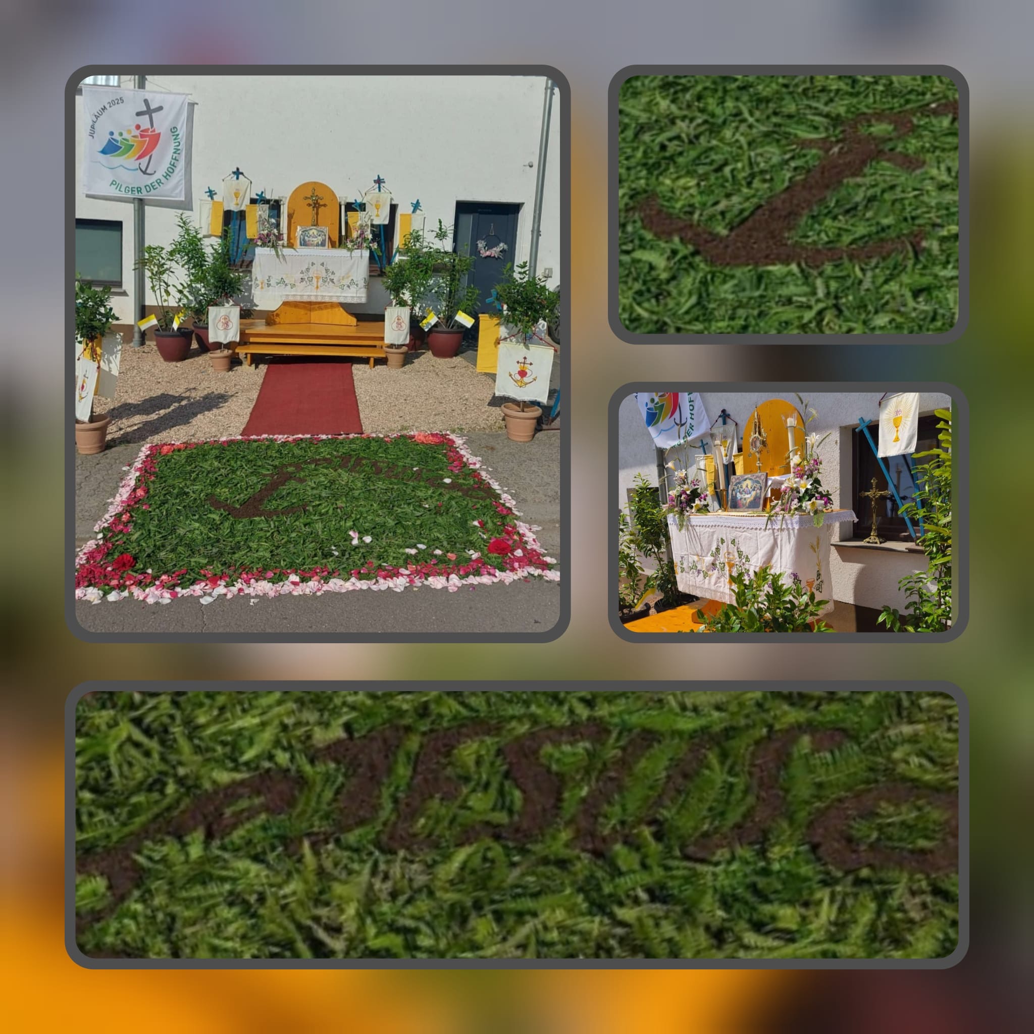 Foto-Collage zu einem von vier Altären (c) Sabine Stefan Foto-Collage zu einem von vier Altären