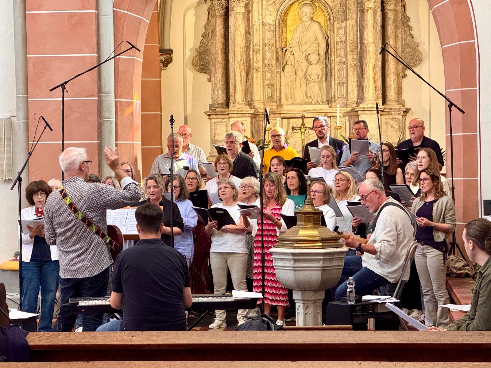 SR Gottesdienst - Foto des CHORUS Elm-Sprengen (c) Privat SR Gottesdienst - Foto des CHORUS Elm-Sprengen