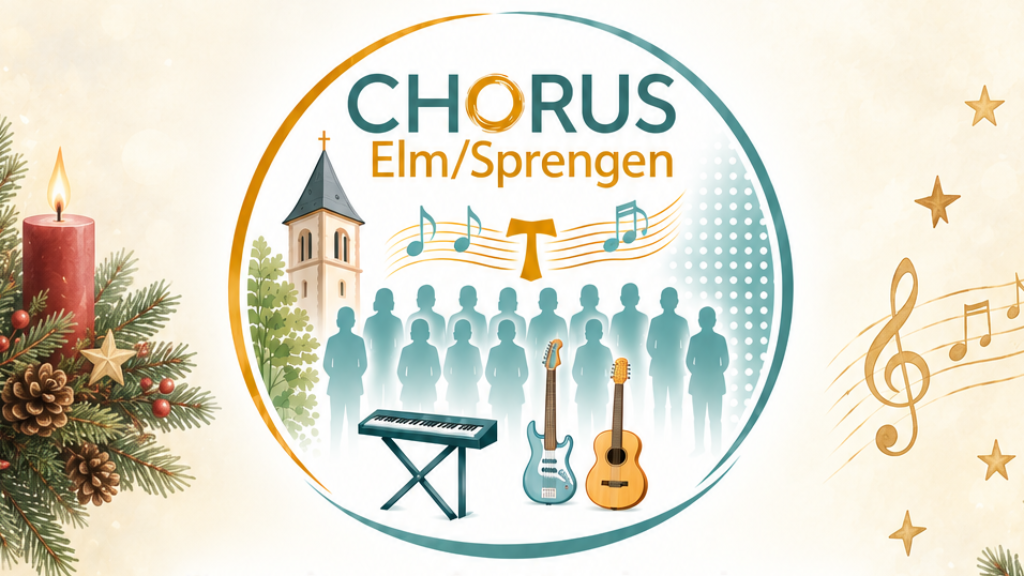 Plakat des CHORUS zu musikalischer Mitgestaltung eines Gottesdienstes