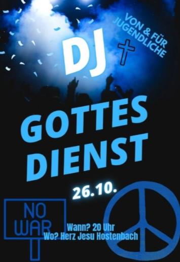 Flyer DJ-Gottesdienst Hostenbach