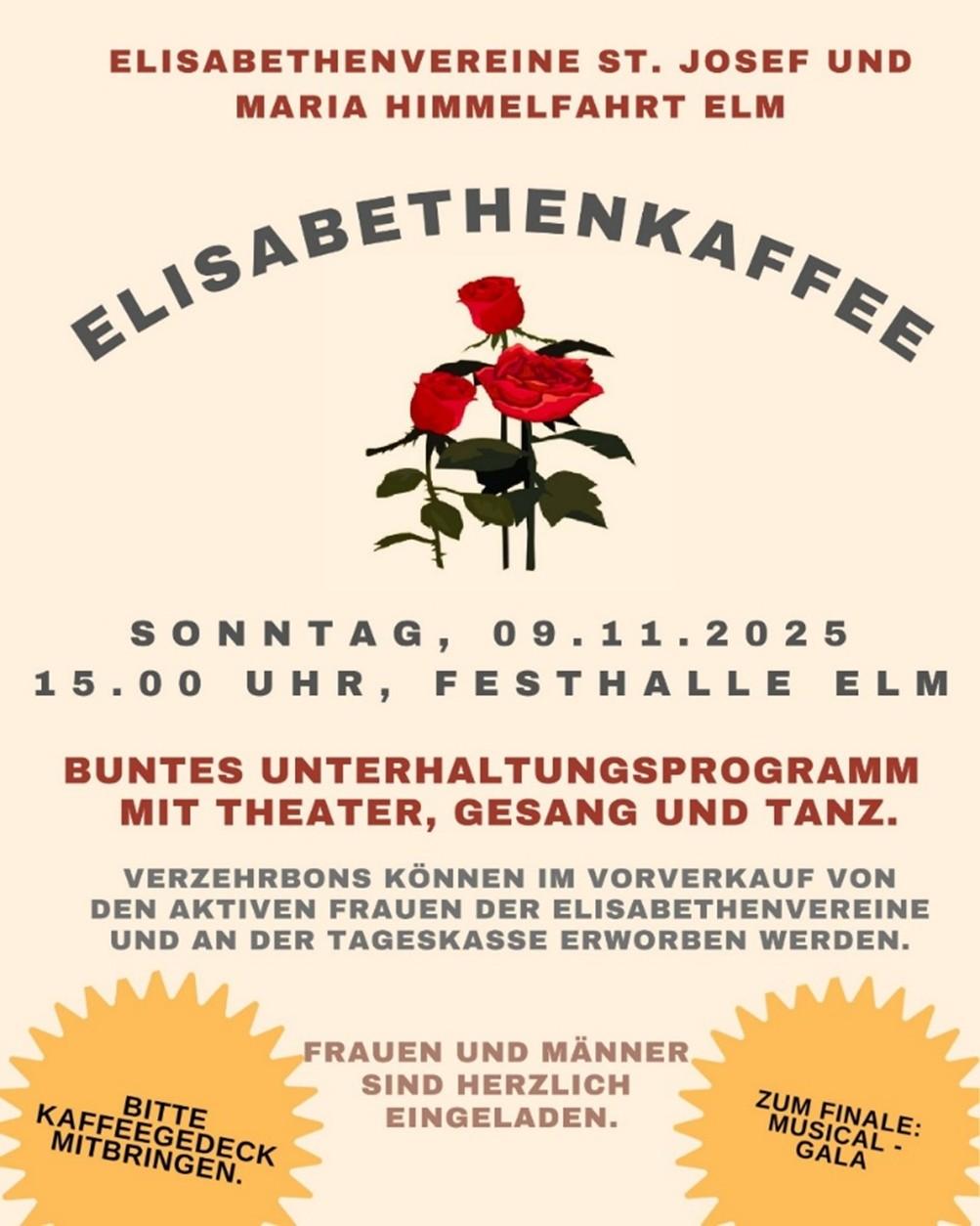 Plakat Elisabethenkaffee St. Josef und Maria Himmelfahrt (c) Elisabethenvereine St. Josef und Maria Himmelfahrt Plakat Elisabethenkaffee St. Josef und Maria Himmelfahrt