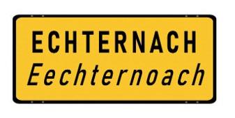 Echternach - Ortsschild