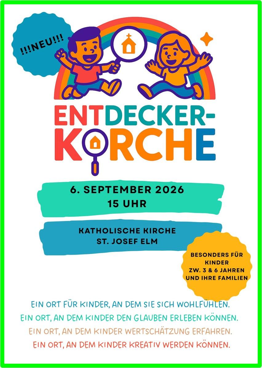 Plakat der Aktion 'Entdecker-Kirche'