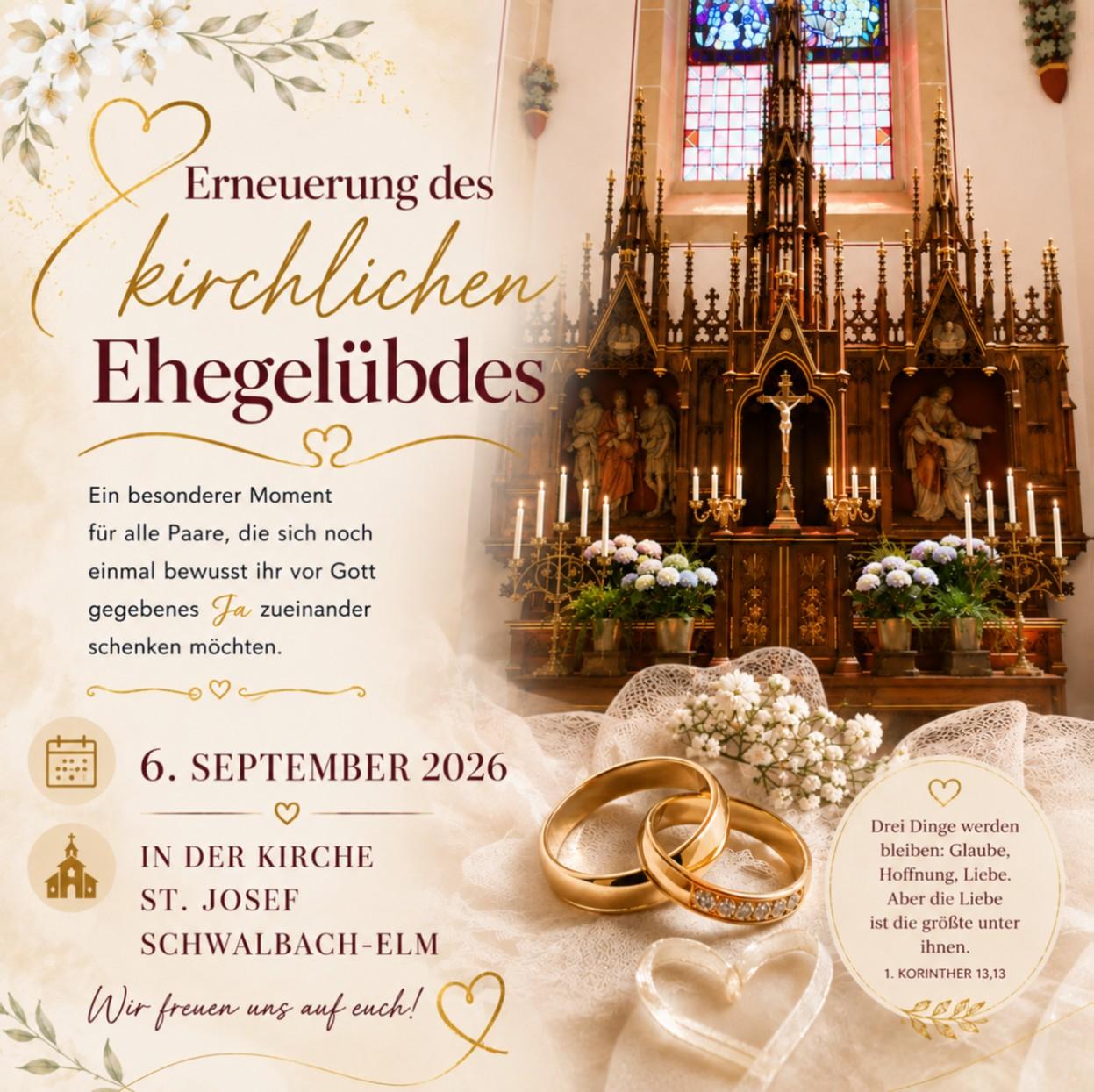 Erneuerung Ehegelübde Plakat des PGR