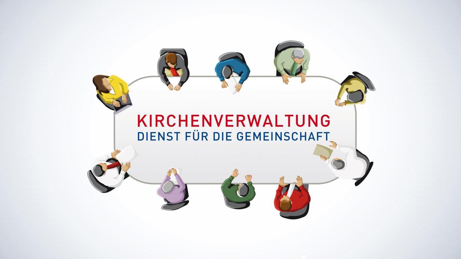 Kirchenverwaltung, Versammlung, Meeting, Austausch