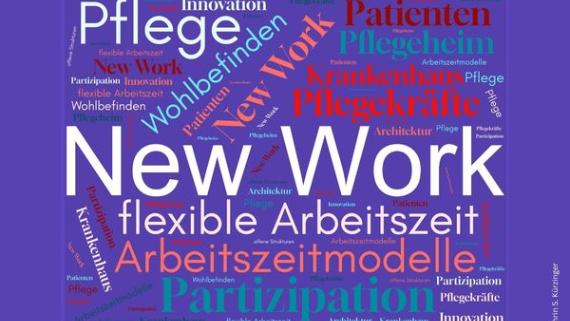 Plakat 'New Work - Pflege'