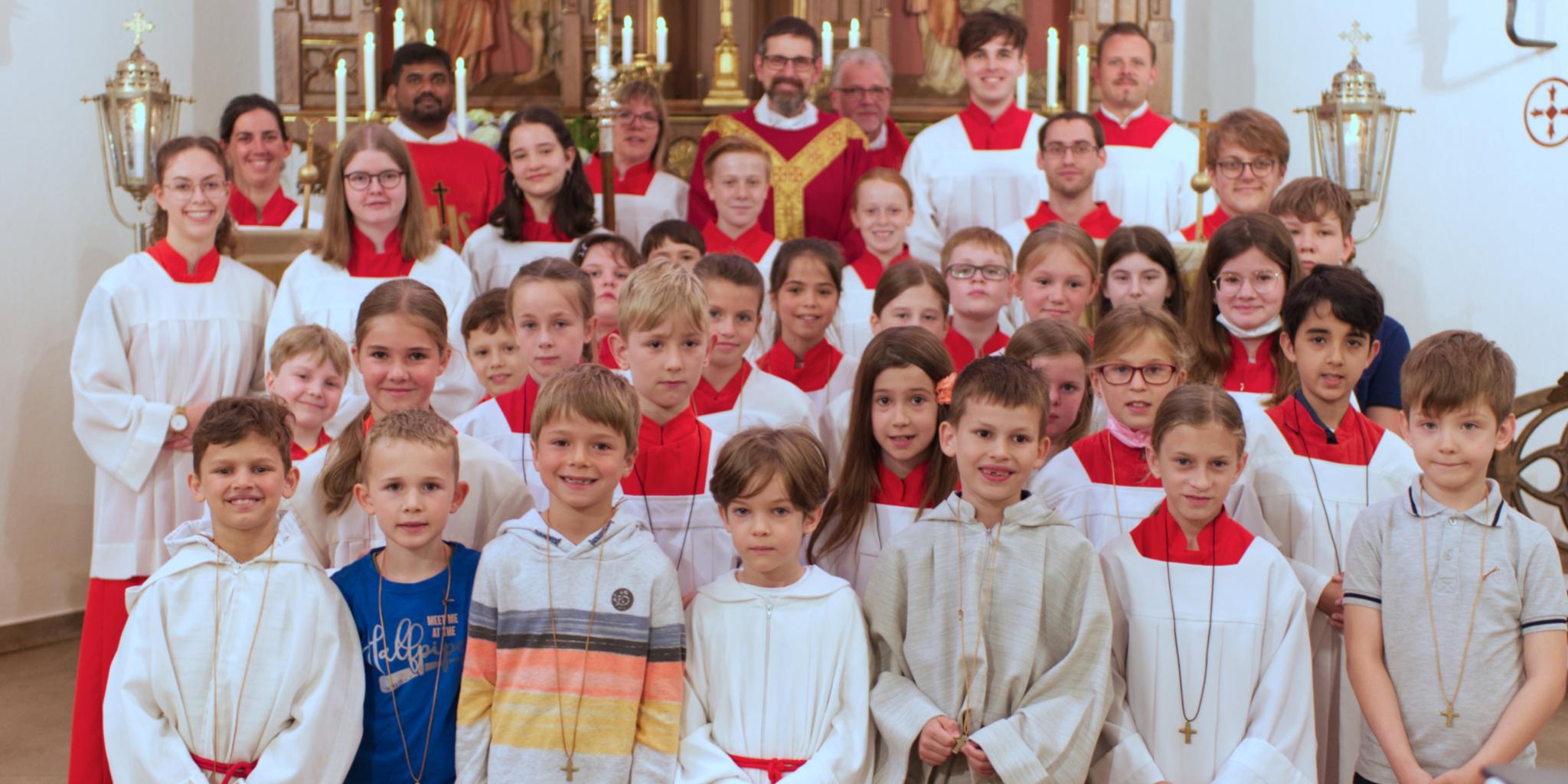 Gruppenbild am Messdienertag 2022