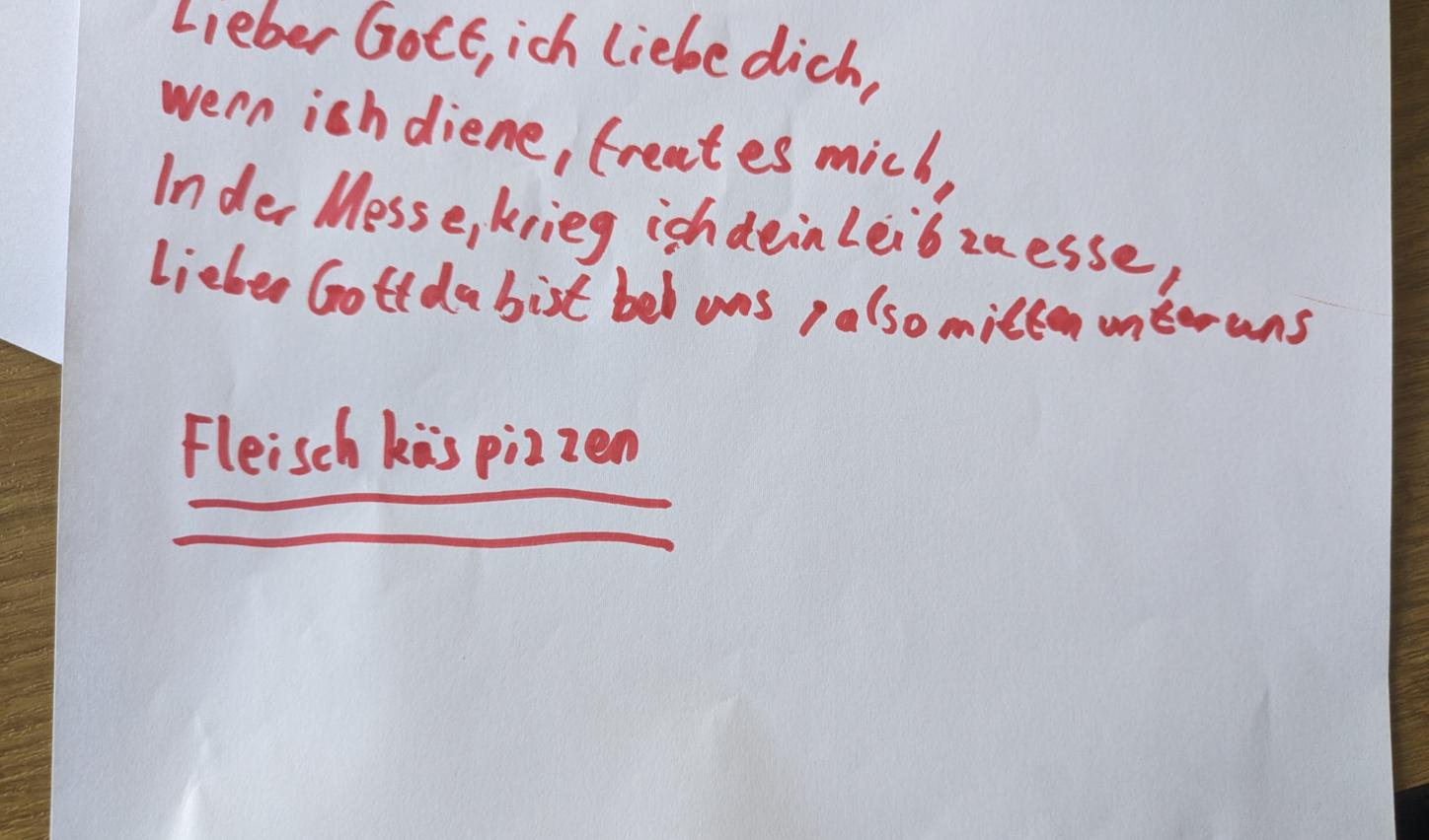 Gedicht über Messdiener sein