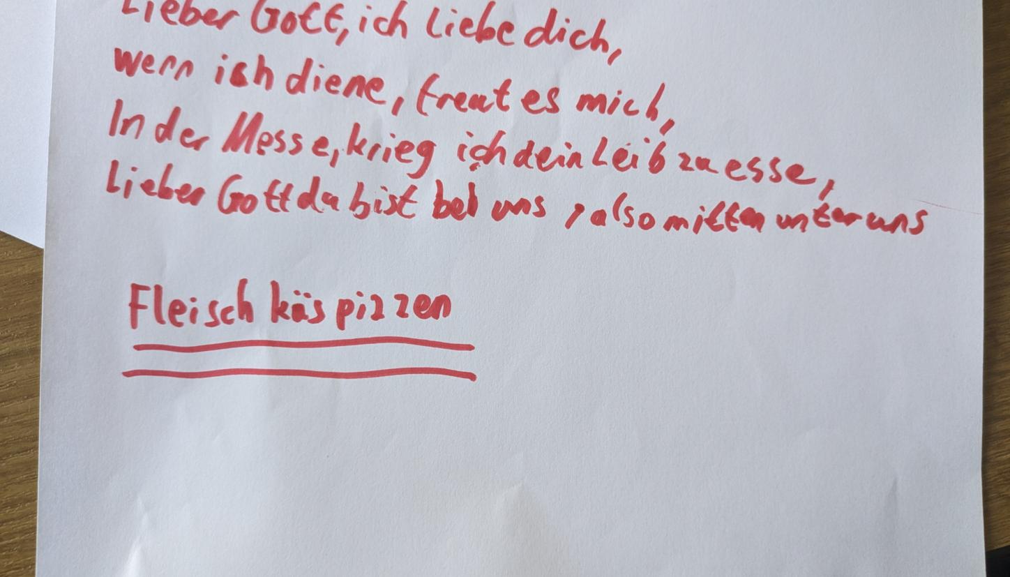 Gedicht über Messdiener sein