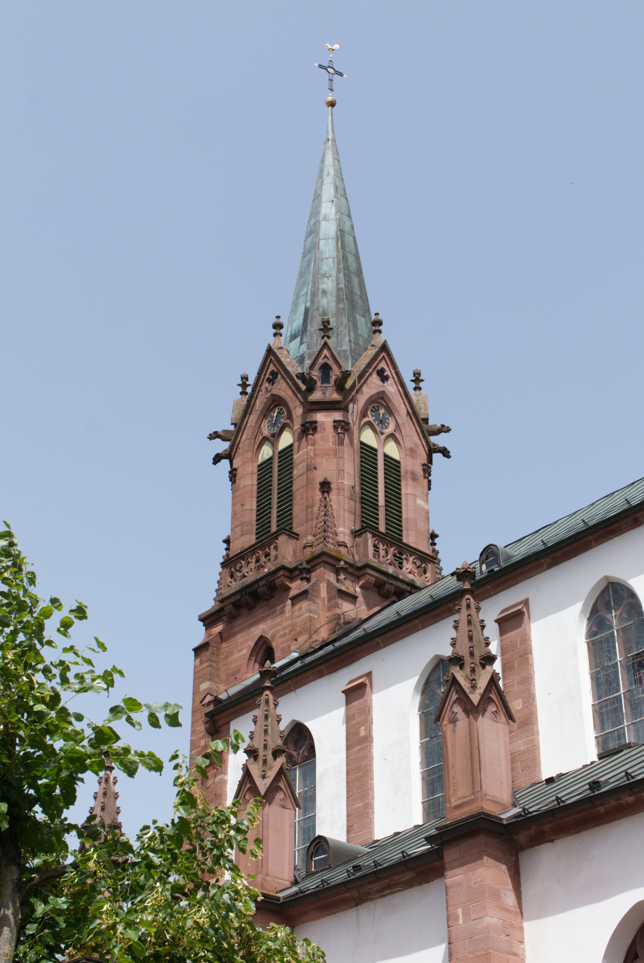 Kirchturm der Basilika zu Marienthal